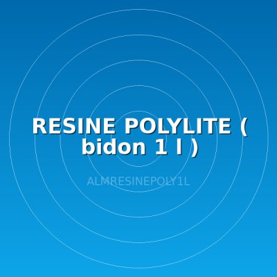 RESINE POLYLITE ( bidon 1 l )