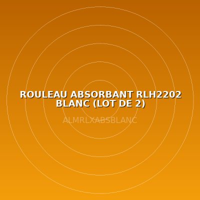 ROULEAU ABSORBANT RLH2202 BLANC  (LOT DE 2) HYDROCARBURES