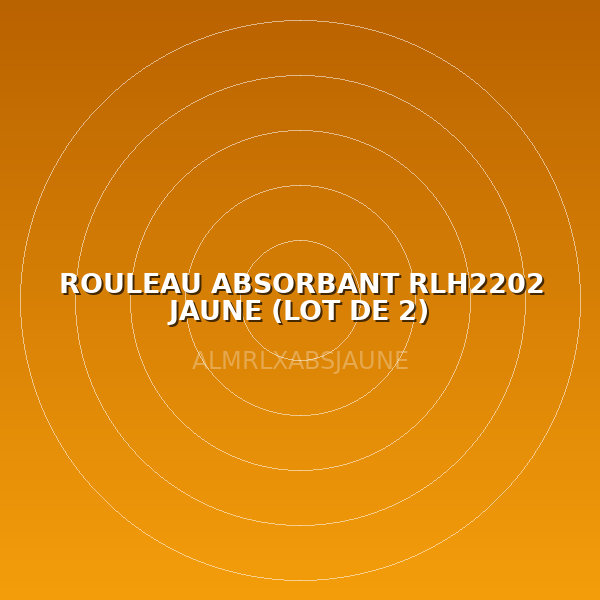 ROULEAU ABSORBANT RLH2202 JAUNE  (LOT DE 2) HYDROCARBURES