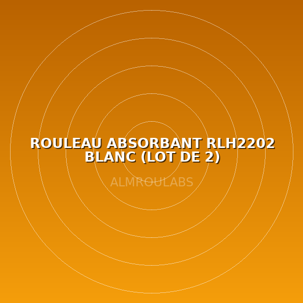 ROULEAU ABSORBANT RLH2202 BLANC (LOT DE 2) HYDROCARBURES
