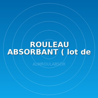 ROULEAU ABSORBANT ( lot de 2 )