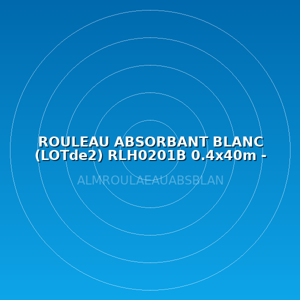 ROULEAU ABSORBANT BLANC (LOTde2) RLH0201B  0.4x40m - HYDROCARBURES
