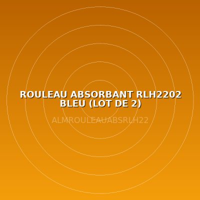 ROULEAU ABSORBANT RLH2202 BLEU (LOT DE 2) HYDROCARBURES