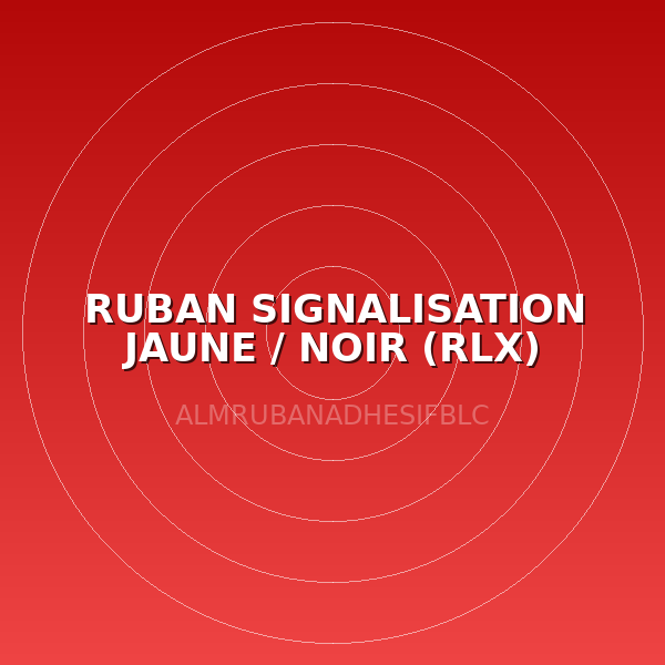 RUBAN SIGNALISATION JAUNE / NOIR (RLX)