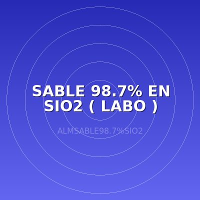 SABLE 98.7% EN SIO2 ( LABO )