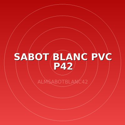 SABOT BLANC PVC P42