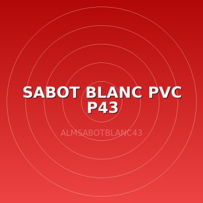 SABOT BLANC PVC P43