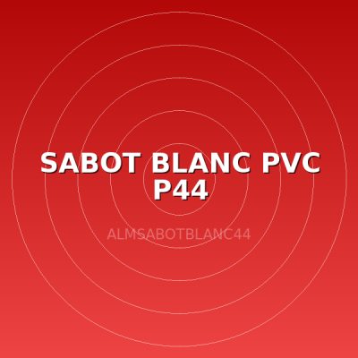 SABOT BLANC PVC P44