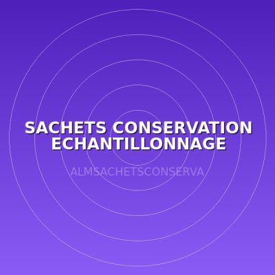 SACHETS CONSERVATION ECHANTILLONNAGE