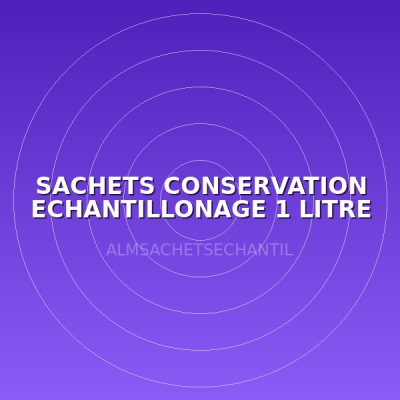 SACHETS CONSERVATION ECHANTILLONAGE 1 LITRE