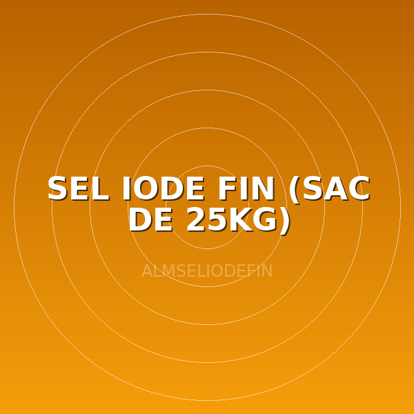 SEL IODE FIN (SAC DE 25KG)