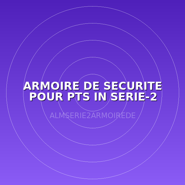 ARMOIRE DE SECURITE POUR PTS IN SERIE-2