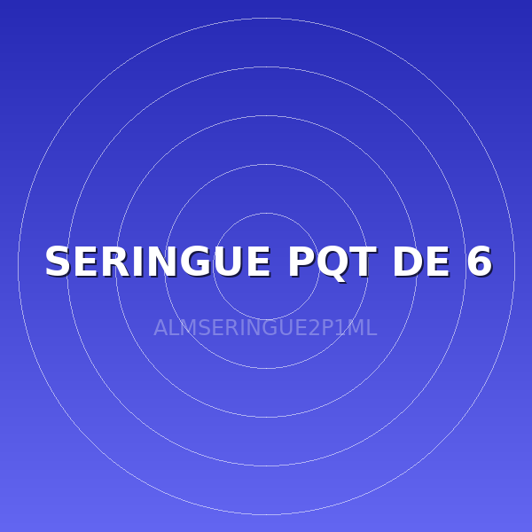 SERINGUE PQT DE 6