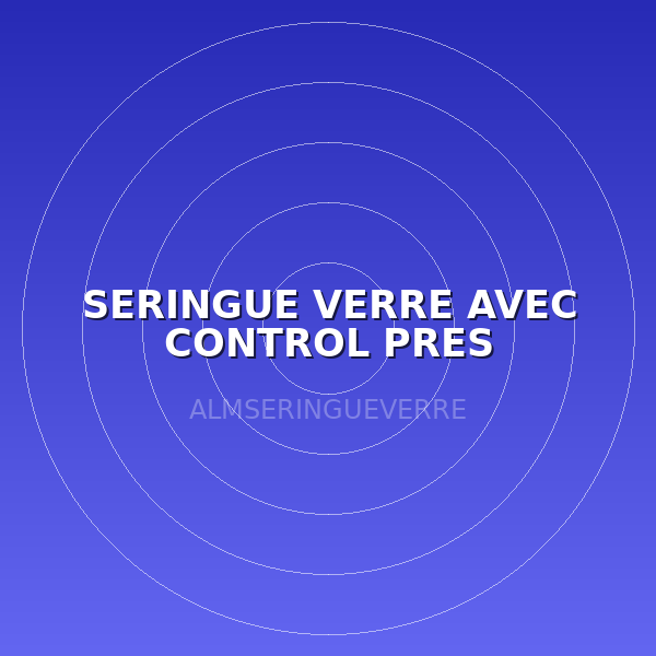 SERINGUE VERRE AVEC CONTROL PRES