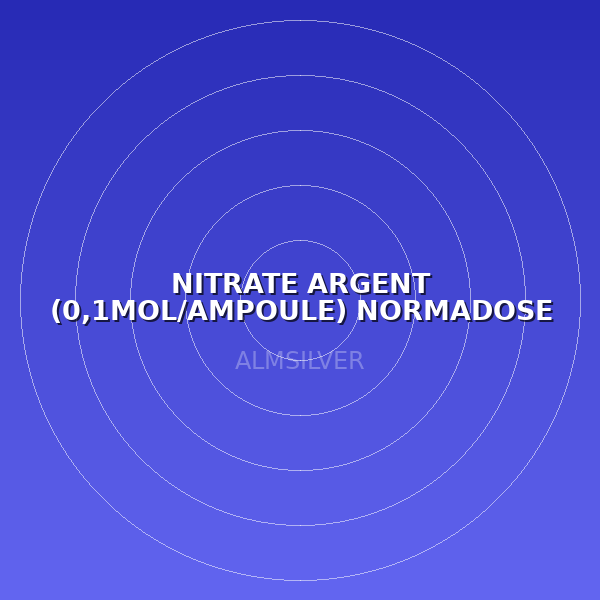 NITRATE ARGENT (0,1MOL/AMPOULE) NORMADOSE 60ML