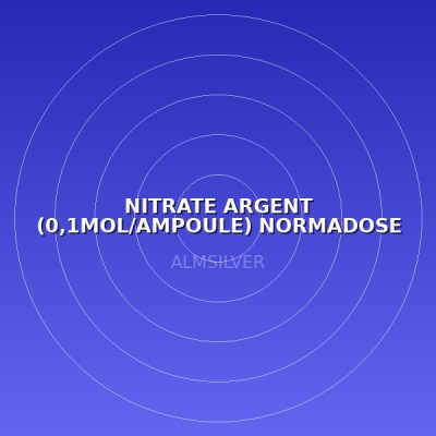 NITRATE ARGENT (0,1MOL/AMPOULE) NORMADOSE 60ML
