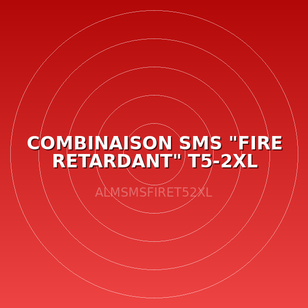 COMBINAISON SMS "FIRE RETARDANT" T5-2XL