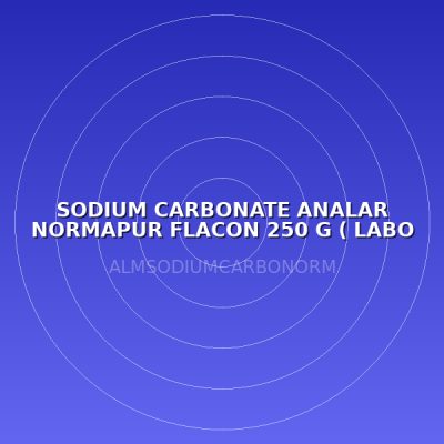 SODIUM CARBONATE ANALAR NORMAPUR FLACON 250 G ( LABO )