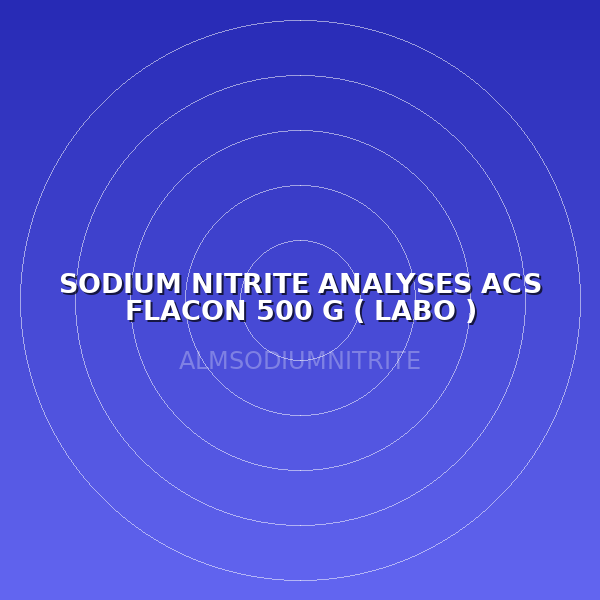 SODIUM NITRITE ANALYSES ACS FLACON 500 G ( LABO )