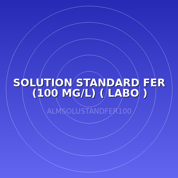 SOLUTION STANDARD FER (100 MG/L) ( LABO )