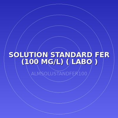 SOLUTION STANDARD FER (100 MG/L) ( LABO )