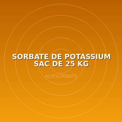 SORBATE DE POTASSIUM SAC DE 25 KG