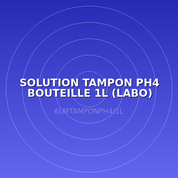 SOLUTION TAMPON PH4 BOUTEILLE 1L (LABO)