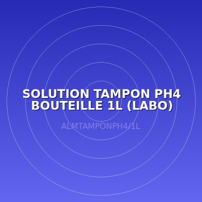 SOLUTION TAMPON PH4 BOUTEILLE 1L (LABO)