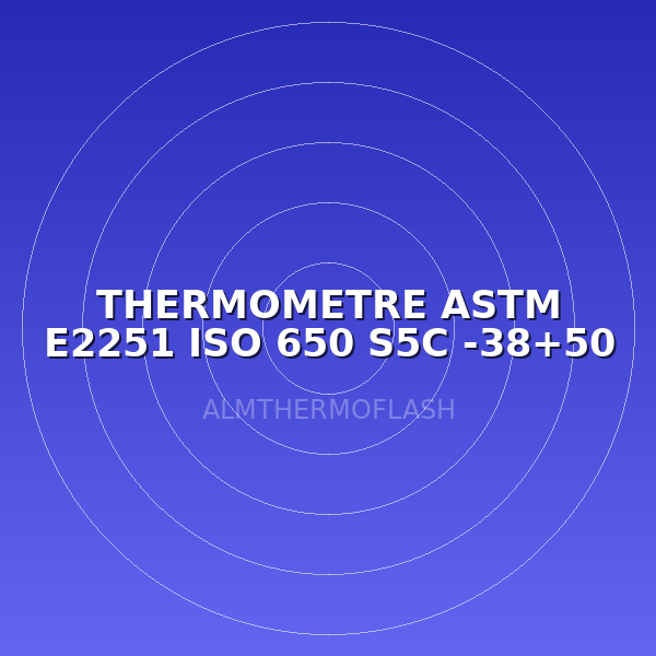THERMOMETRE ASTM E2251 ISO 650 S5C -38+50