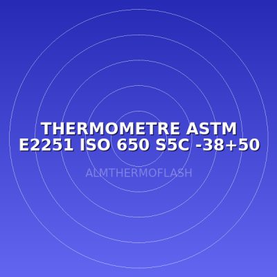 THERMOMETRE ASTM E2251 ISO 650 S5C -38+50