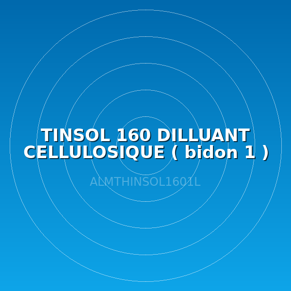 TINSOL 160 DILLUANT CELLULOSIQUE ( bidon 1 )