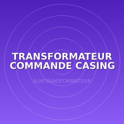 TRANSFORMATEUR COMMANDE CASING
