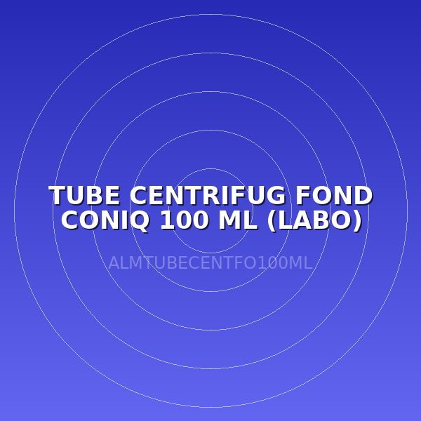 TUBE CENTRIFUG FOND CONIQ 100 ML (LABO)