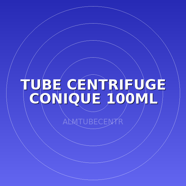 TUBE CENTRIFUGE CONIQUE 100ML