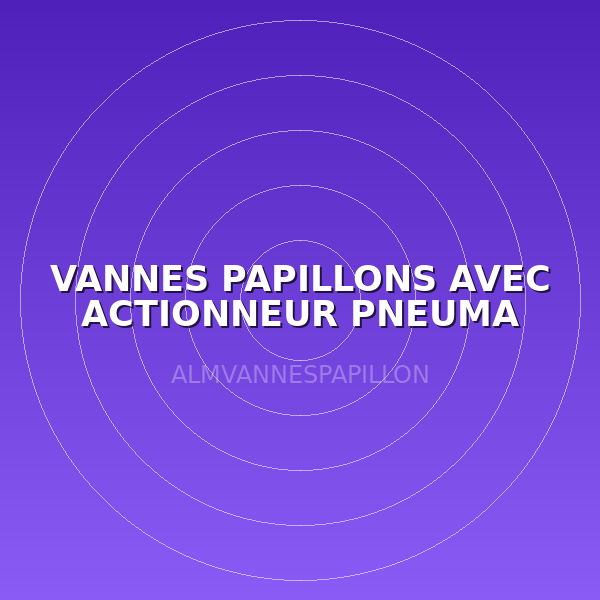 VANNES PAPILLONS AVEC ACTIONNEUR PNEUMA