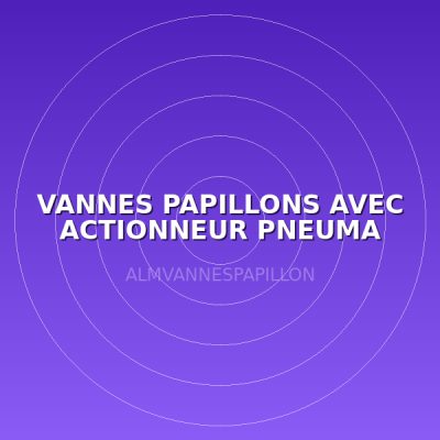 VANNES PAPILLONS AVEC ACTIONNEUR PNEUMA