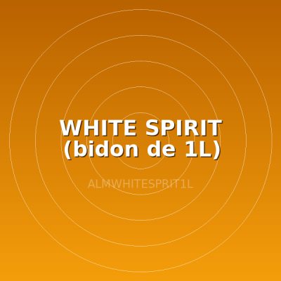 WHITE SPIRIT (bidon de 1L)