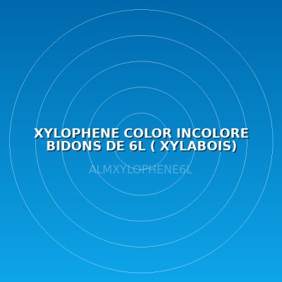 XYLOPHENE COLOR INCOLORE  BIDONS DE 6L ( XYLABOIS)