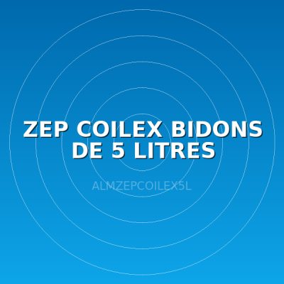 ZEP COILEX BIDONS DE 5 LITRES
