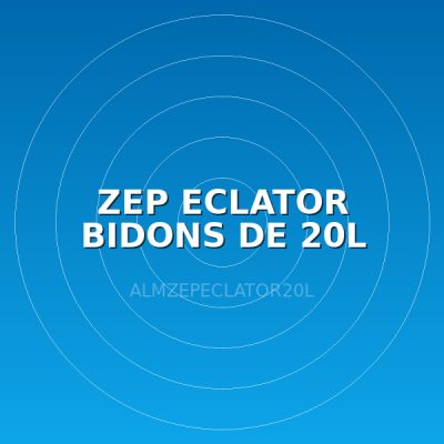 ZEP ECLATOR BIDONS DE 20L