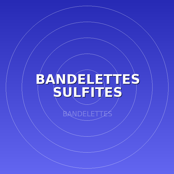 BANDELETTES SULFITES