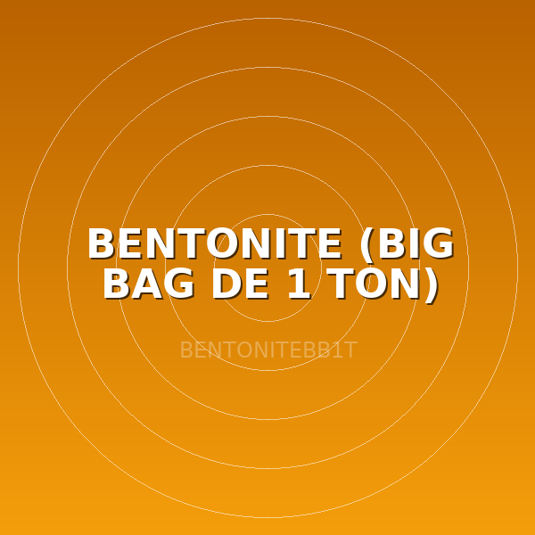 BENTONITE (BIG BAG DE 1 TON)