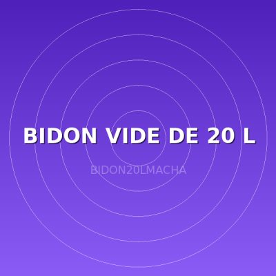 BIDON VIDE DE 20 L