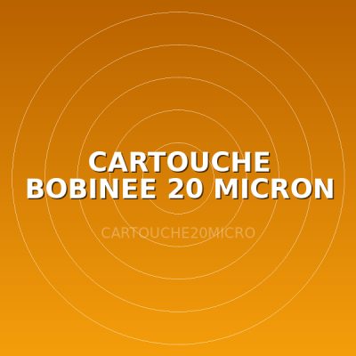 CARTOUCHE BOBINEE 20 MICRON