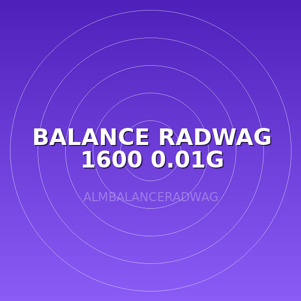 BALANCE RADWAG 1600 0.01G