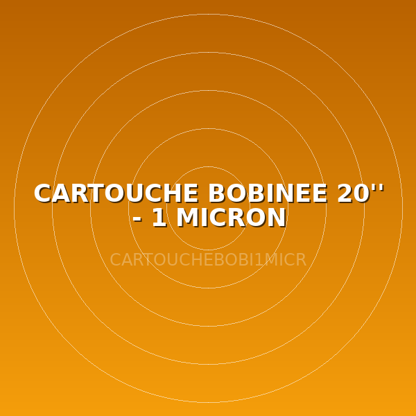 CARTOUCHE BOBINEE 20'' - 1 MICRON
