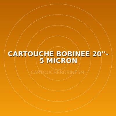CARTOUCHE BOBINEE 20''- 5 MICRON