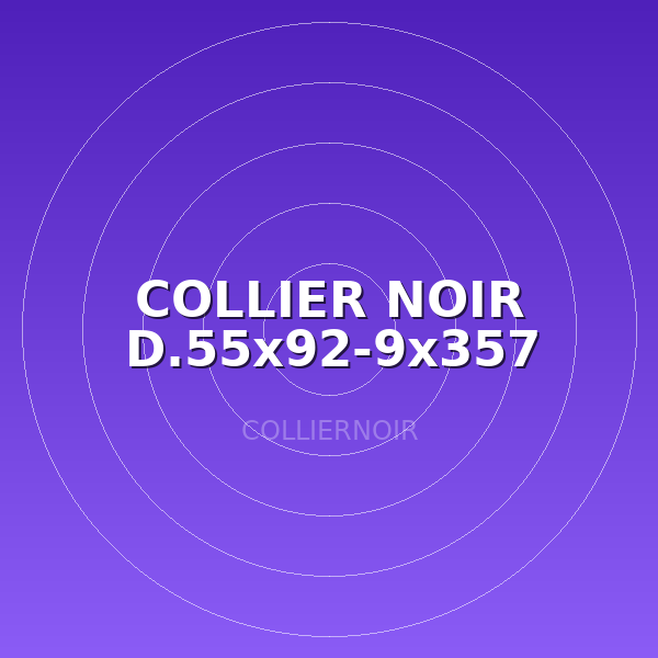 COLLIER NOIR D.55x92-9x357