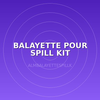 BALAYETTE POUR SPILL KIT