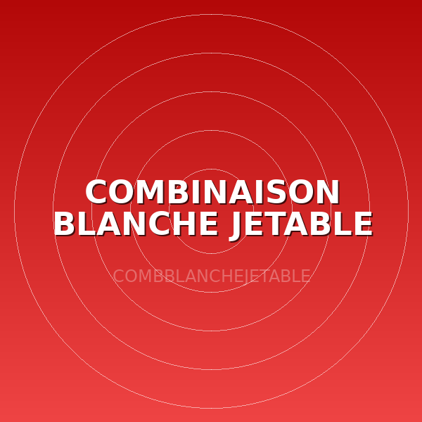 COMBINAISON BLANCHE JETABLE TL
